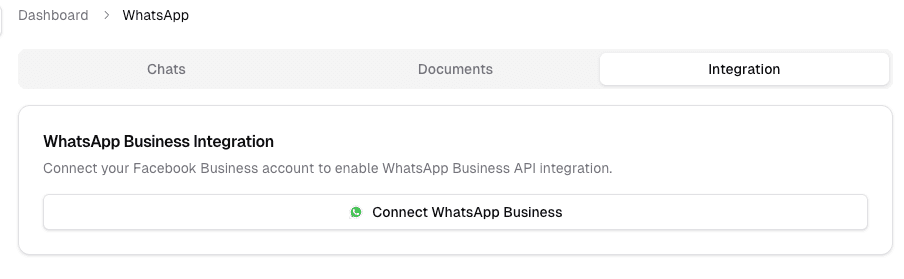 WhatsApp integration connected to OutCallerAI